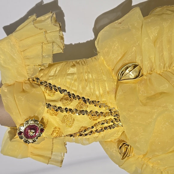 Princess Belle Beauty And The Beast Disney Halloween Costume Size 5/6 Girls - Picture 5 of 10